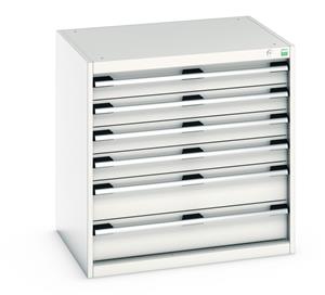 Bott100% extension Drawer units 800 x 650 for Labs and Test facilities Bott Cubio 6 Drawer Cabinet 800W x 650D x 800mmH